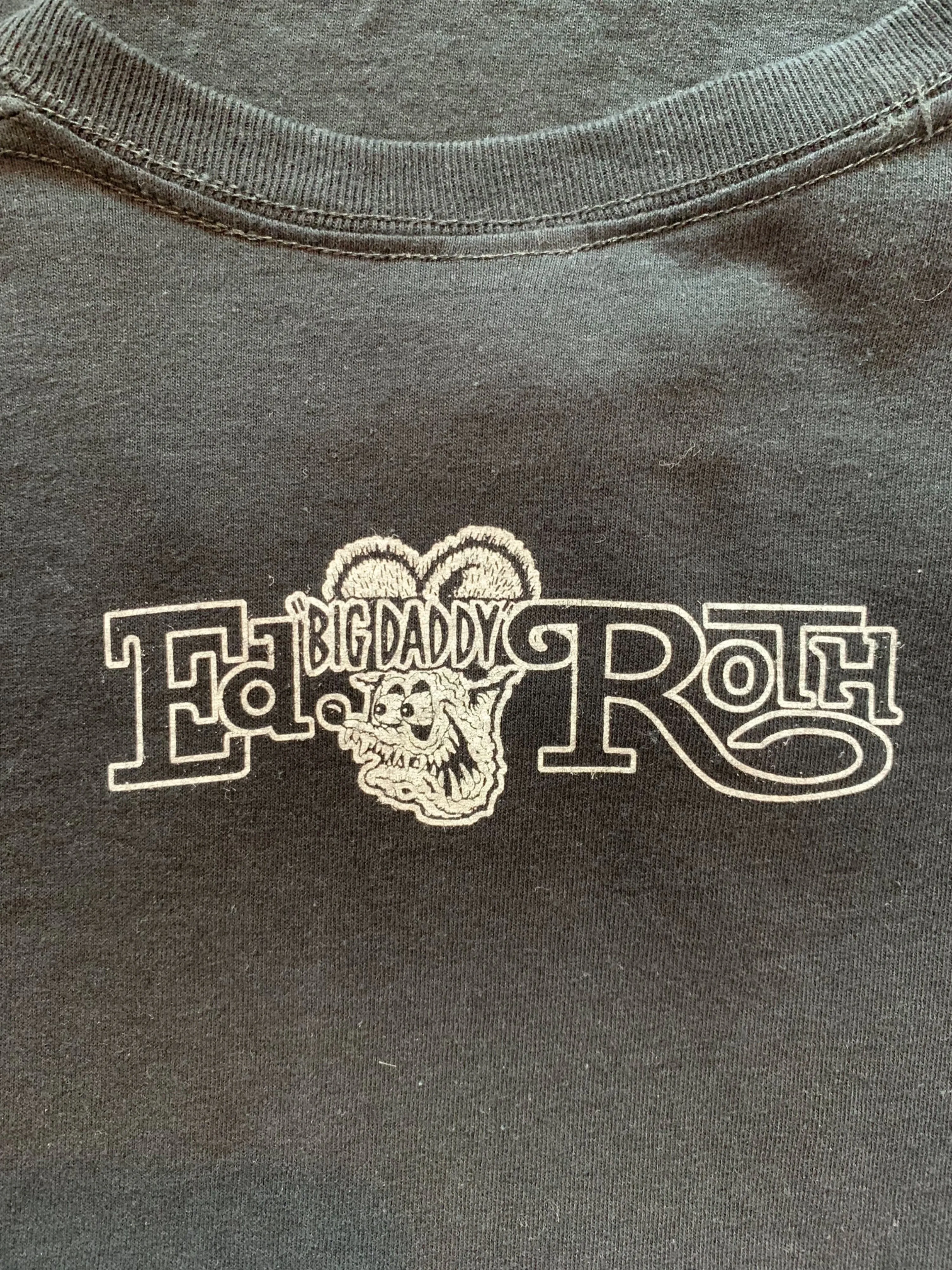 Retro 2000s Black Rat Fink Graphic T-Shirt