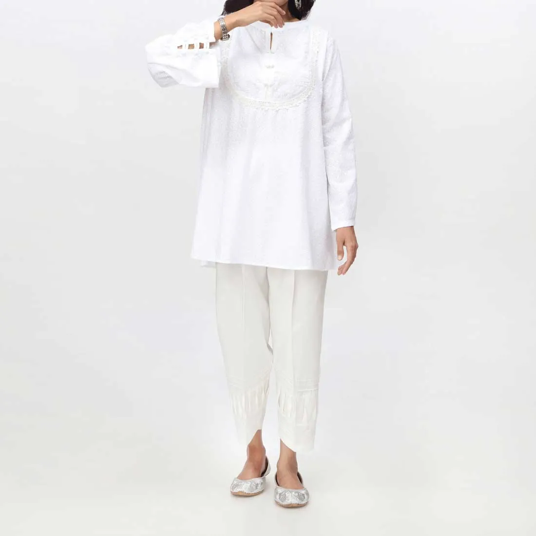 1PC- Embroidered Chikankari Top PS4073