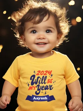 2024 Will Be My Year Kids T Shirt w/ Custom Name
