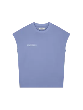 365 Midweight Cropped Shoulder T-Shirt—aster purple