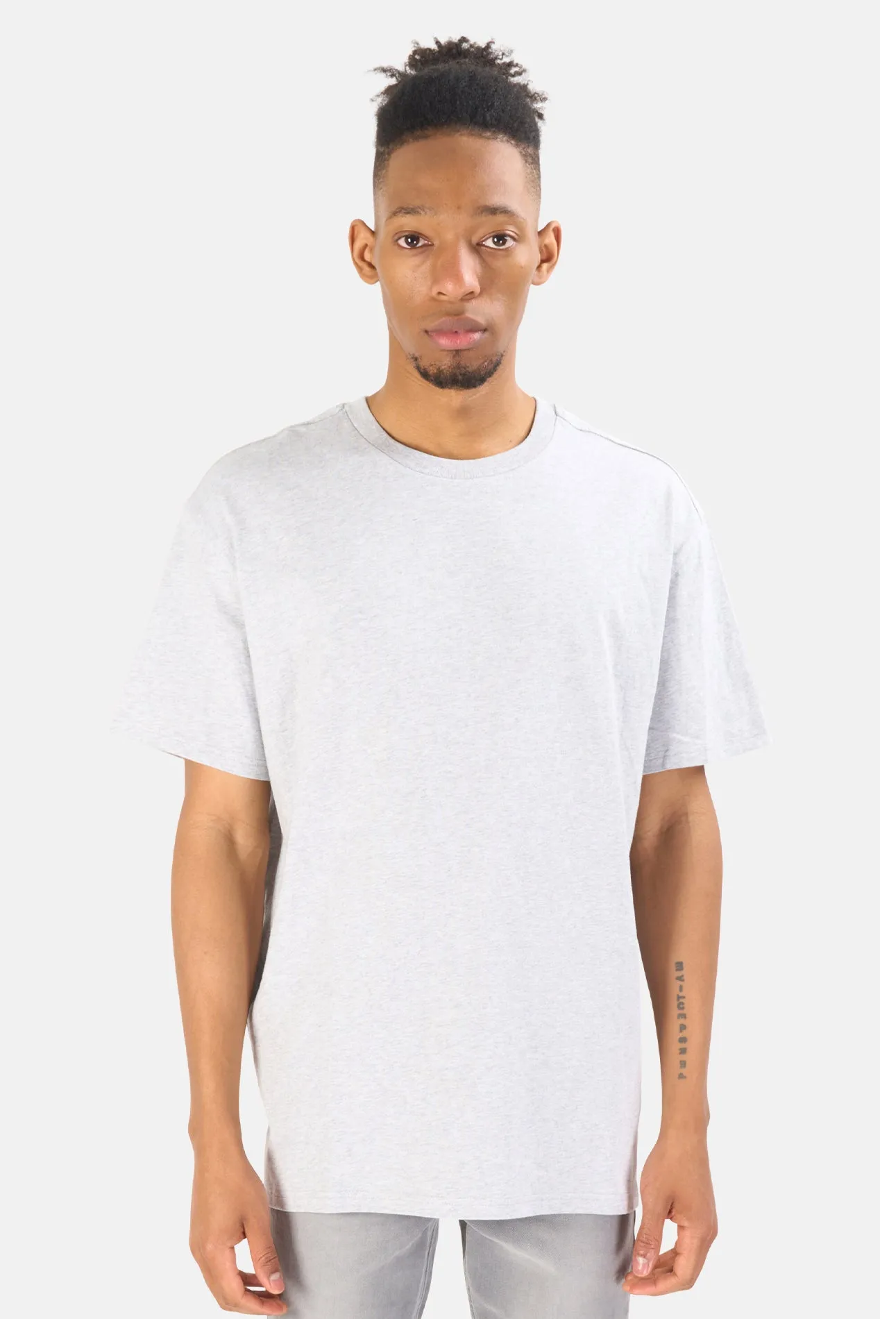 4 X 4 Biggie Tee Grey Marle