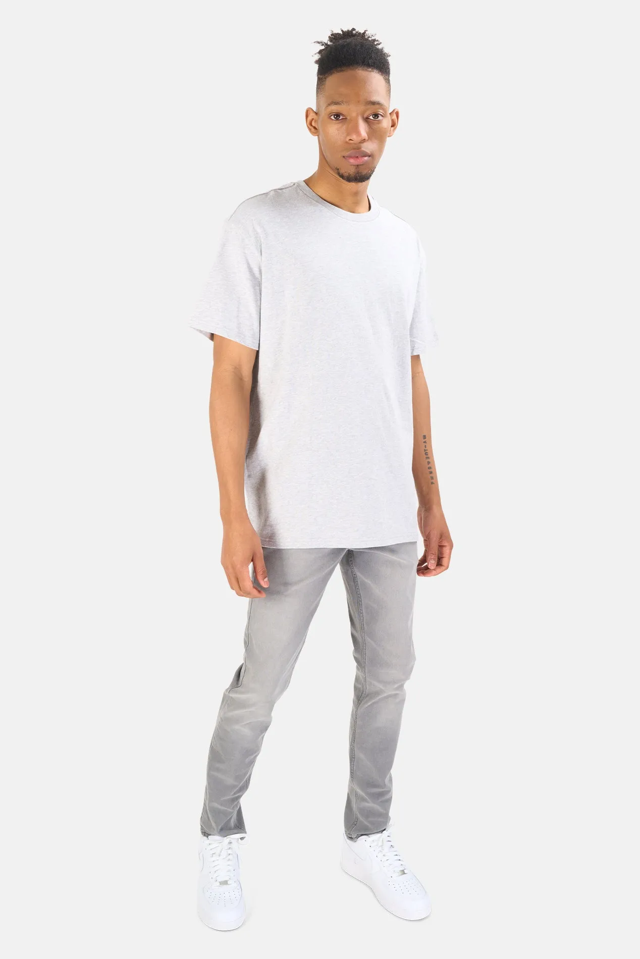 4 X 4 Biggie Tee Grey Marle