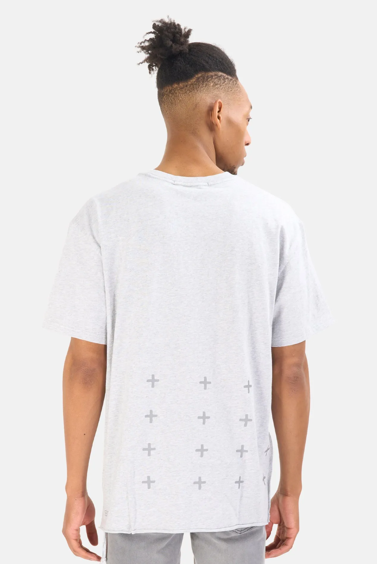 4 X 4 Biggie Tee Grey Marle