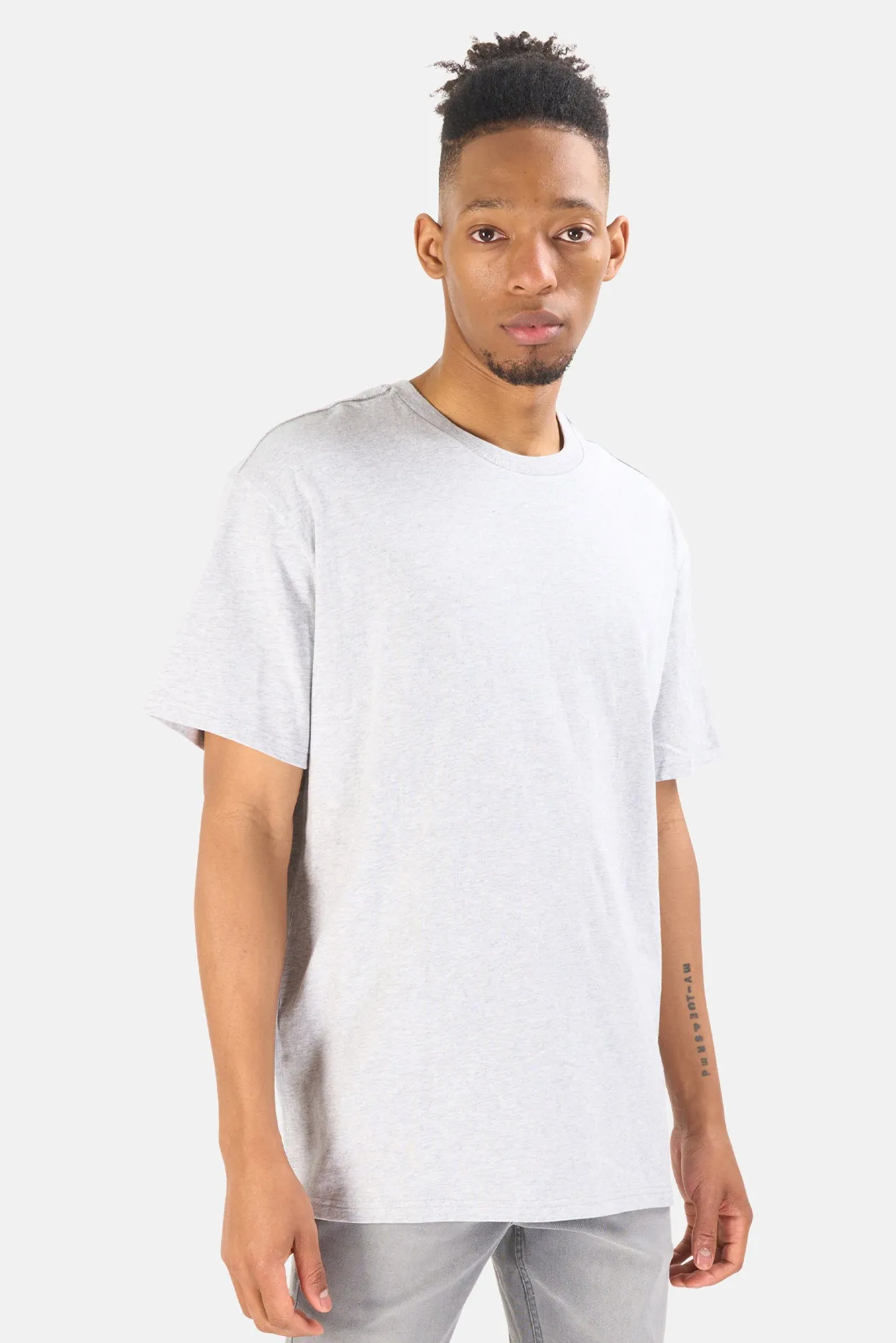 4 X 4 Biggie Tee Grey Marle