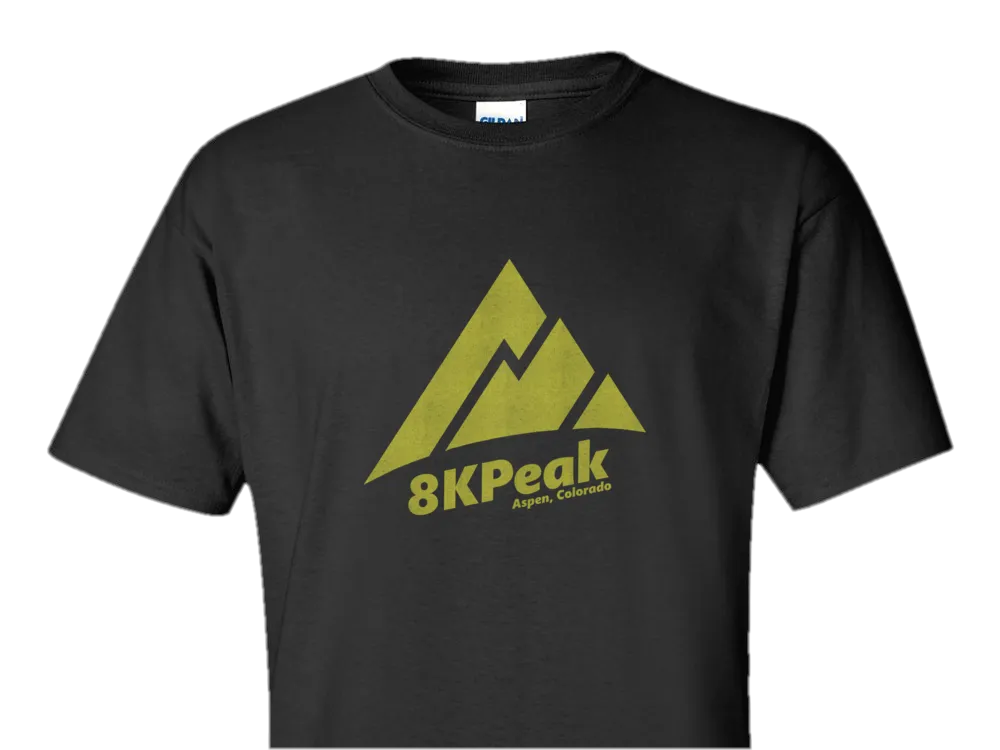 8KPeak Yellow Logo T-Shirt