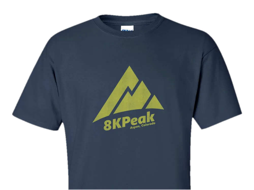 8KPeak Yellow Logo T-Shirt
