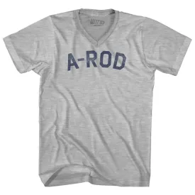 A-Rod Adult Cotton V-neck T-shirt