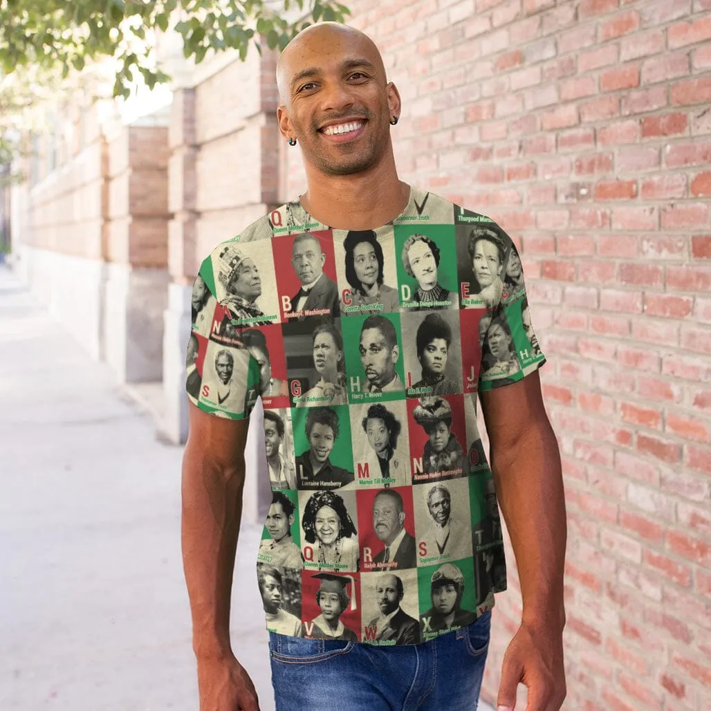 A To Z Of Black Heroes T-shirt