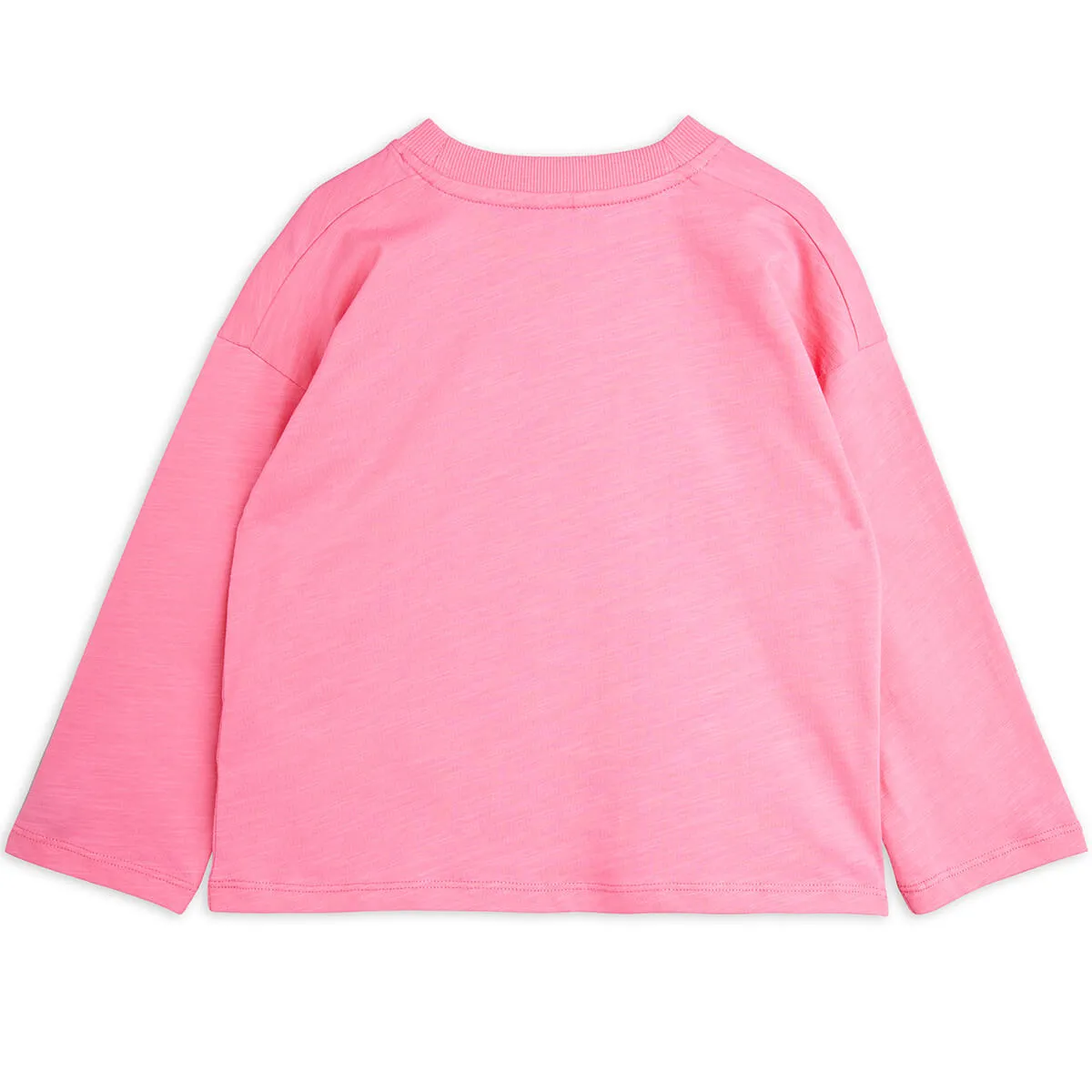 Agatha Embroidered Long Sleeve Tee in Pink by Mini Rodini