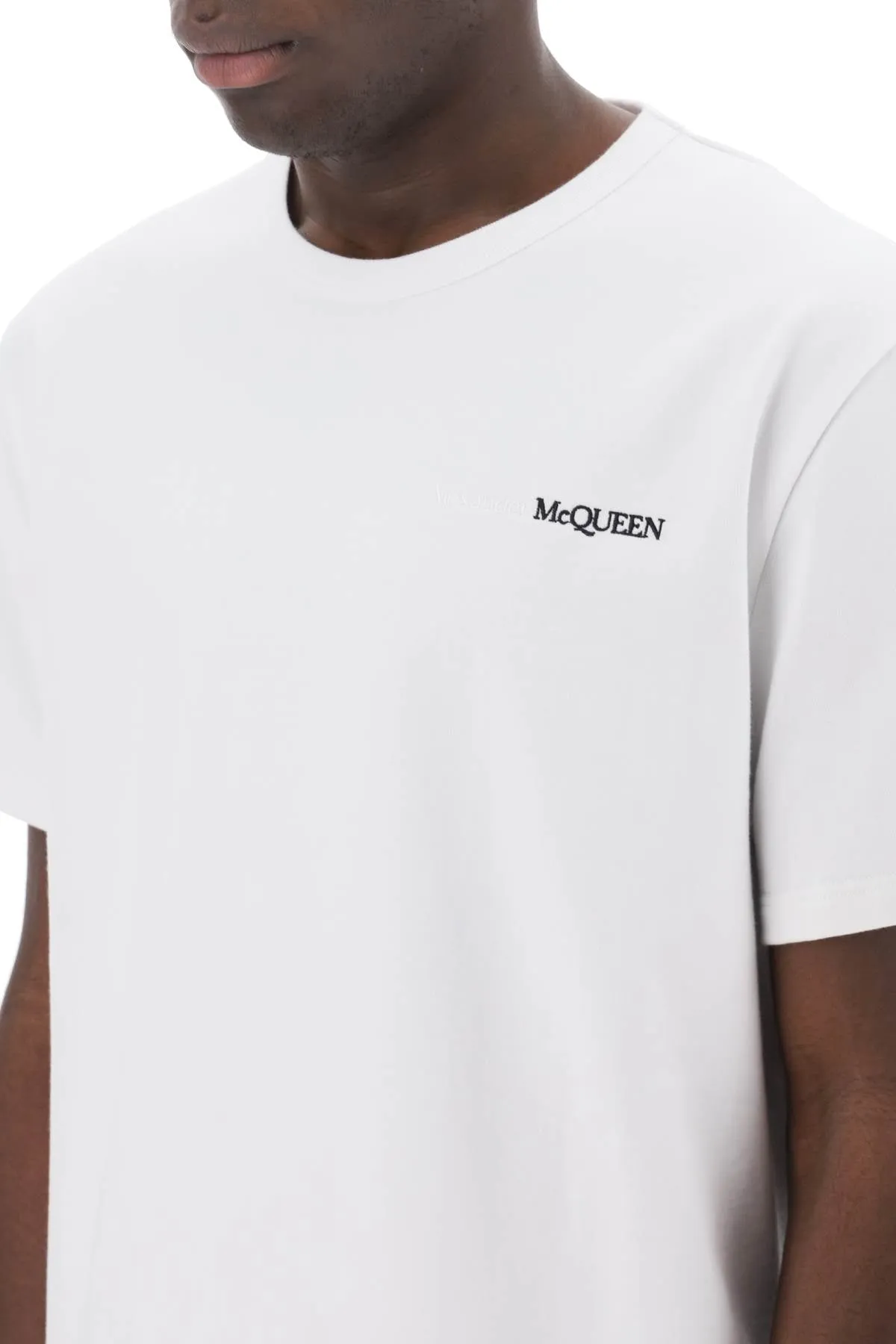 Alexander Mcqueen Reflected Logo T-Shirt (Size - L)
