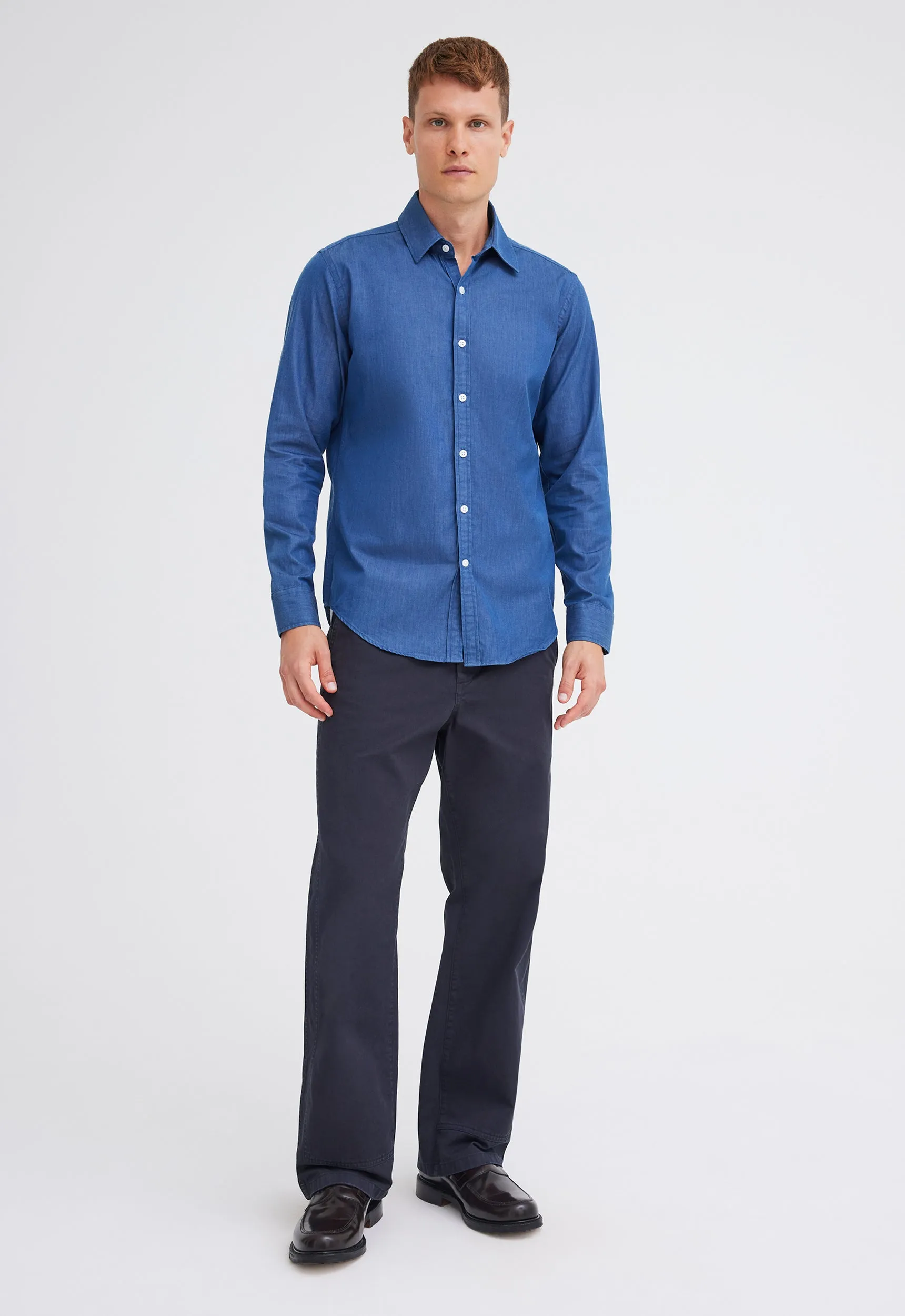 Alwyn Denim Shirt - Prussian Blue