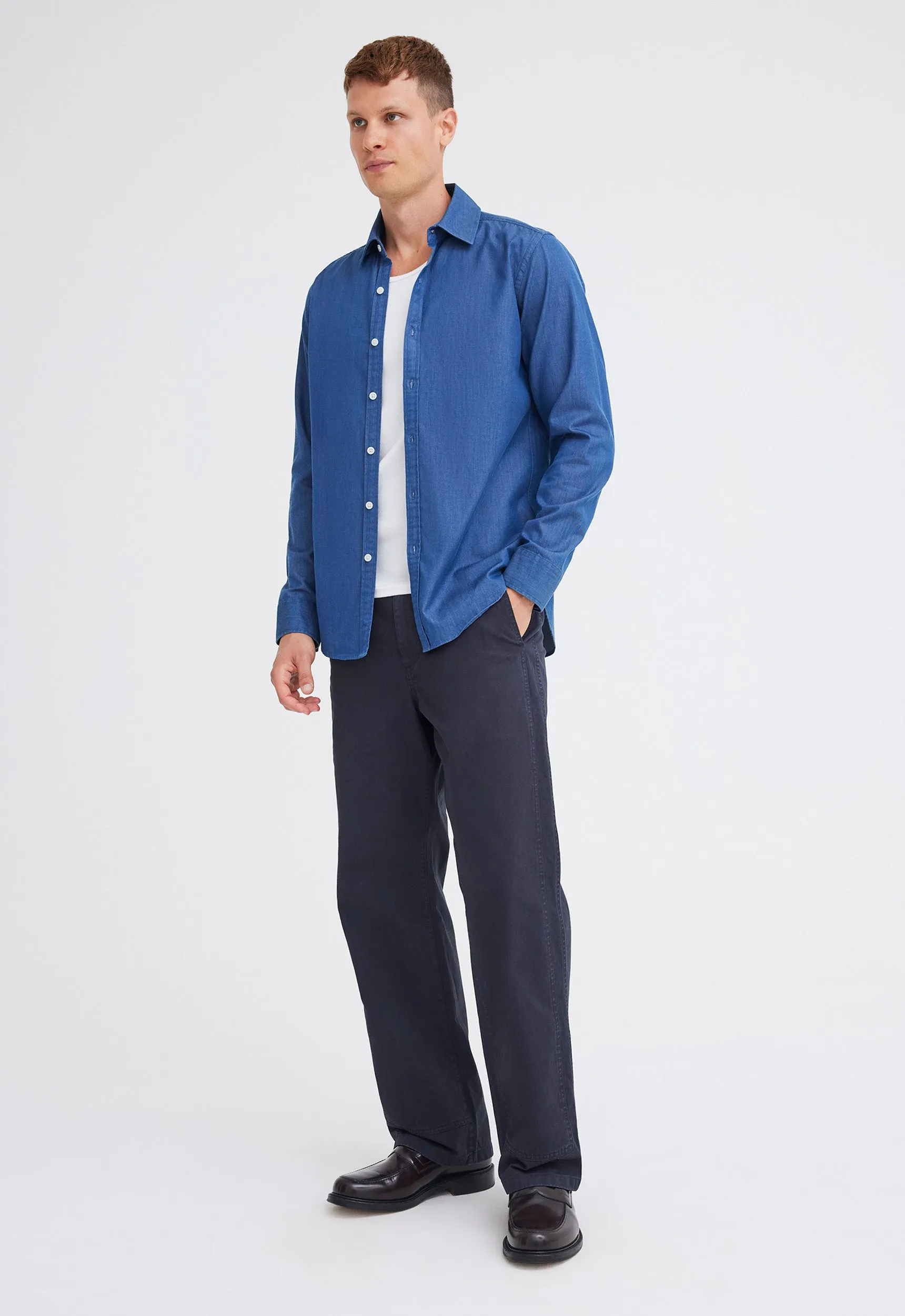 Alwyn Denim Shirt - Prussian Blue