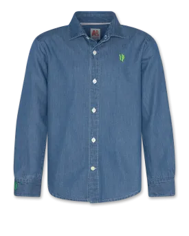 AO76 BLUE DENIM BLOUSE [FINAL SALE]