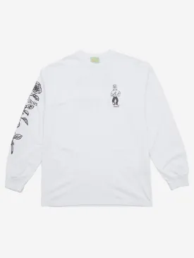 Aries Arose Long Sleeve T-Shirt - White