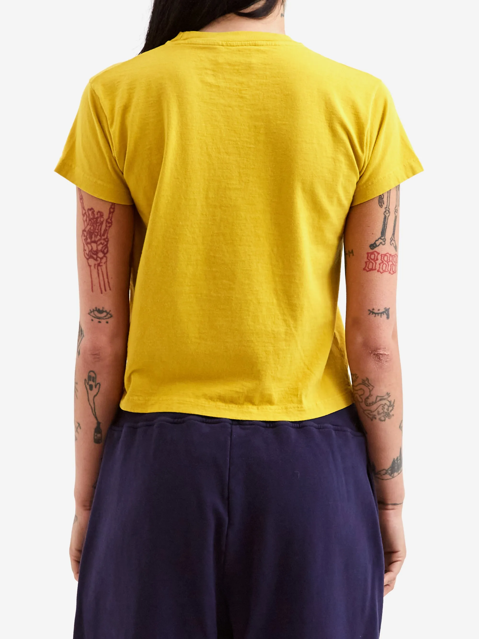 Aries Temple SS Tee (Baby Fit) - Chartreuse