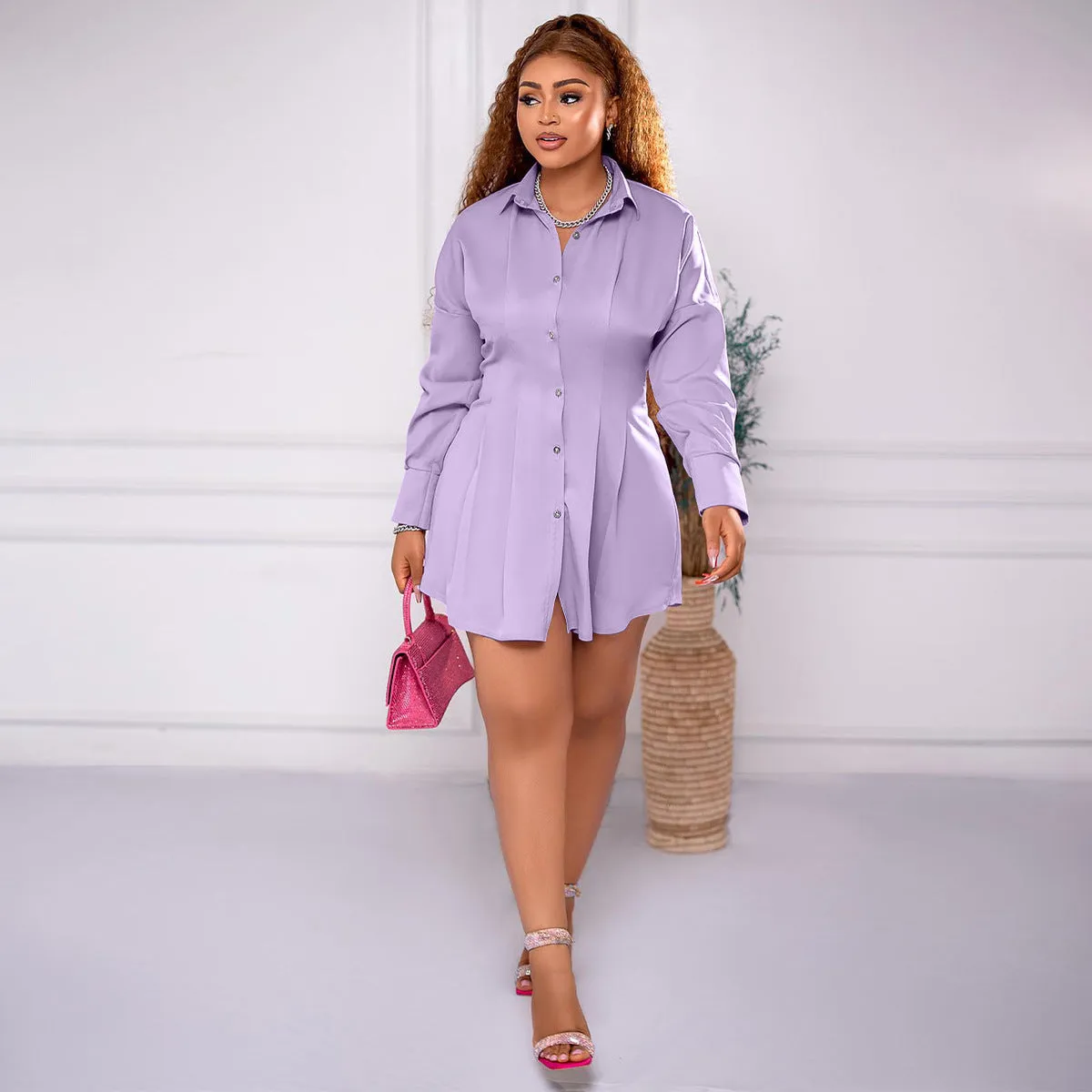 asymmetric dress shirt skirt AY3158