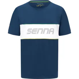 Vintage Ayrton Senna Racing Commemorative T-Shirt for Motorsport Fans