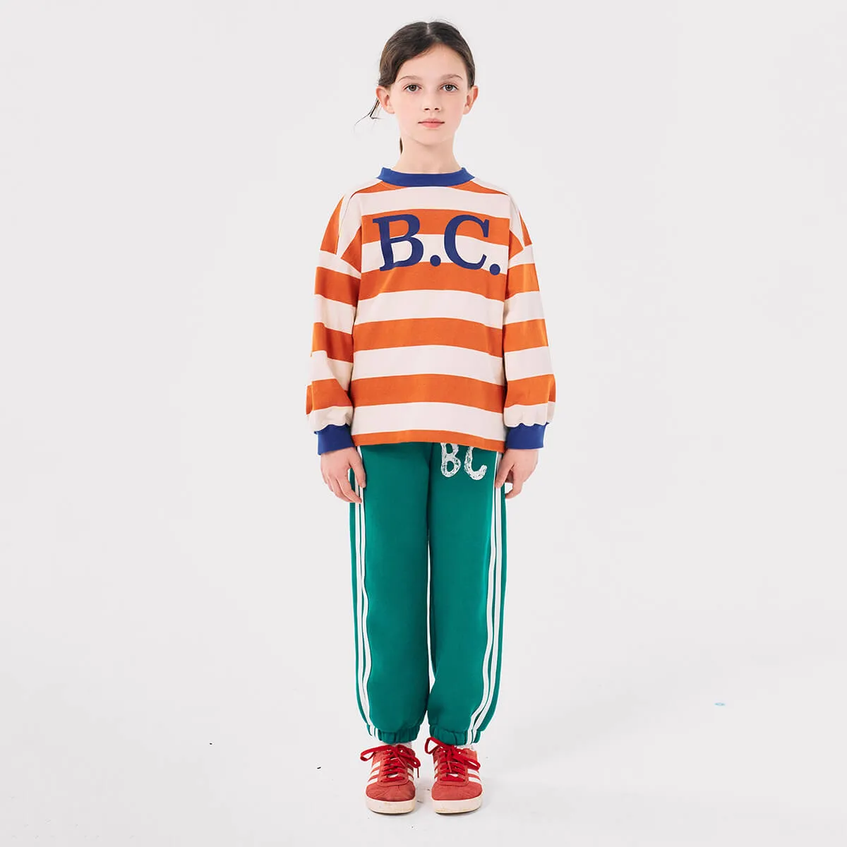 B.C Stripes Long Sleeve T Shirt by Bobo Choses