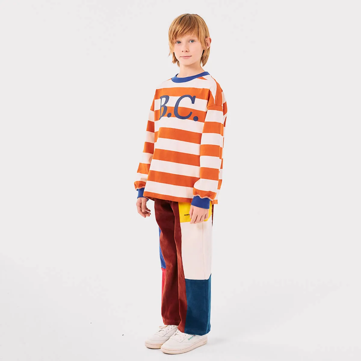 B.C Stripes Long Sleeve T Shirt by Bobo Choses