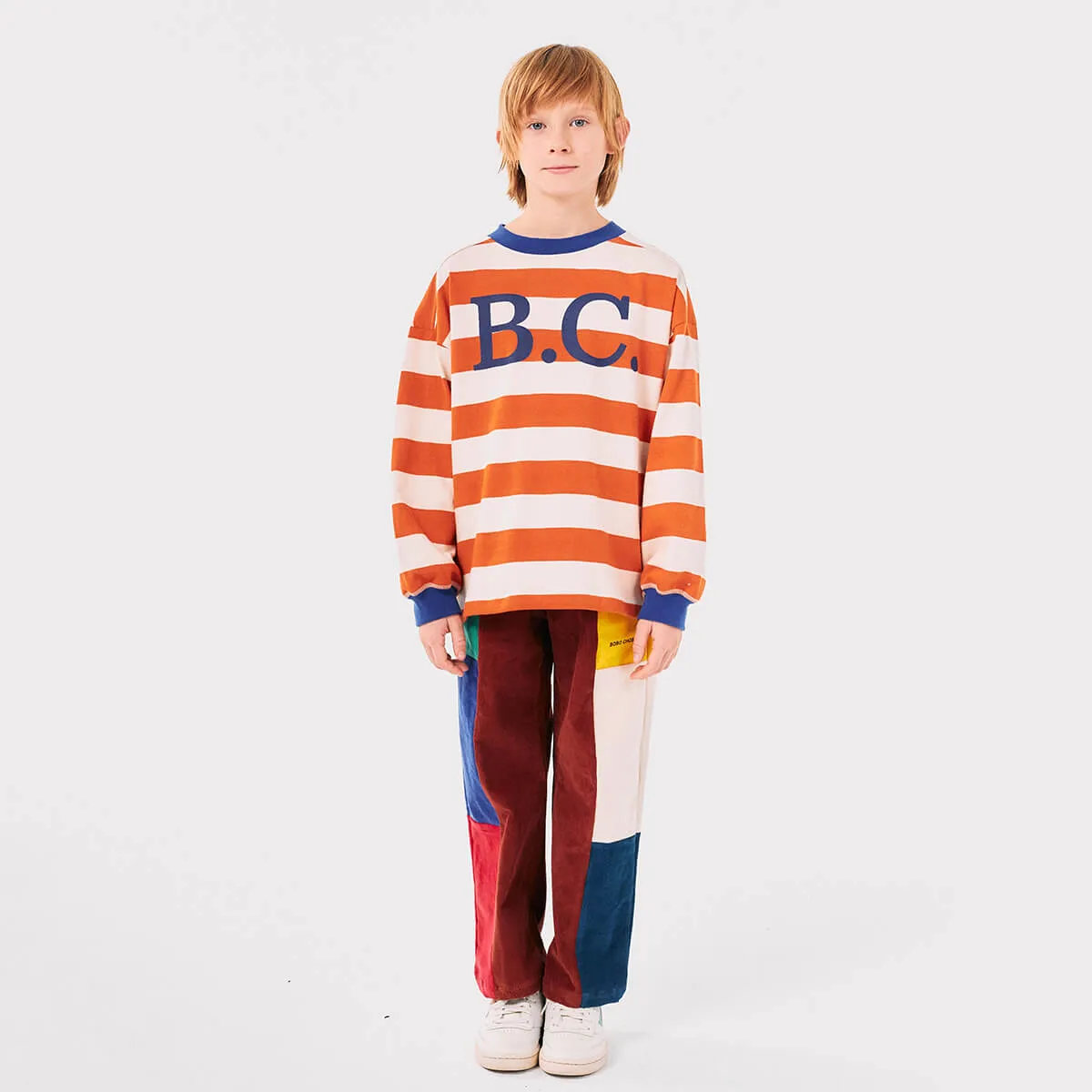 B.C Stripes Long Sleeve T Shirt by Bobo Choses