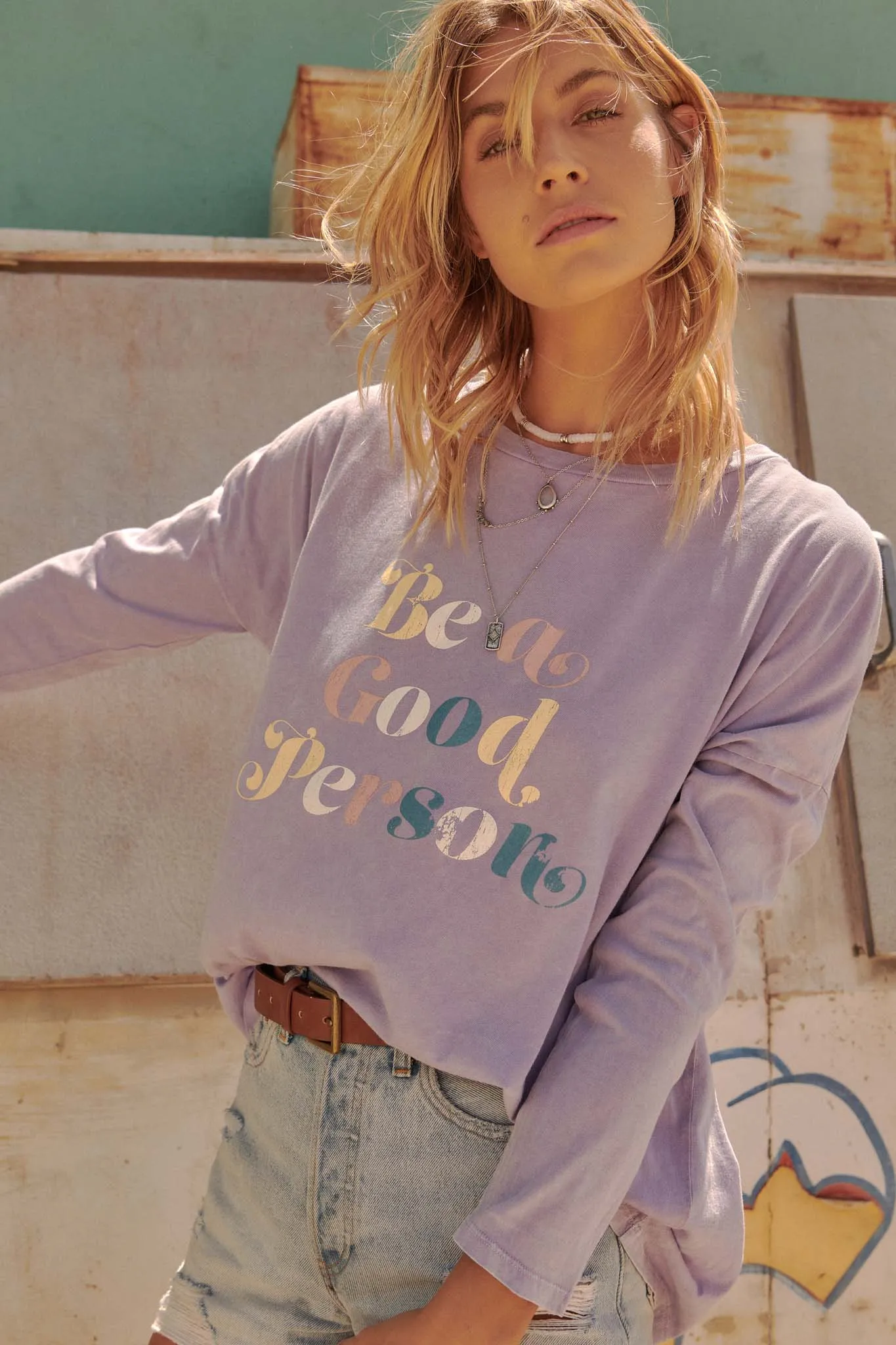 Be a Good Person Long-Sleeve Graphic Tee