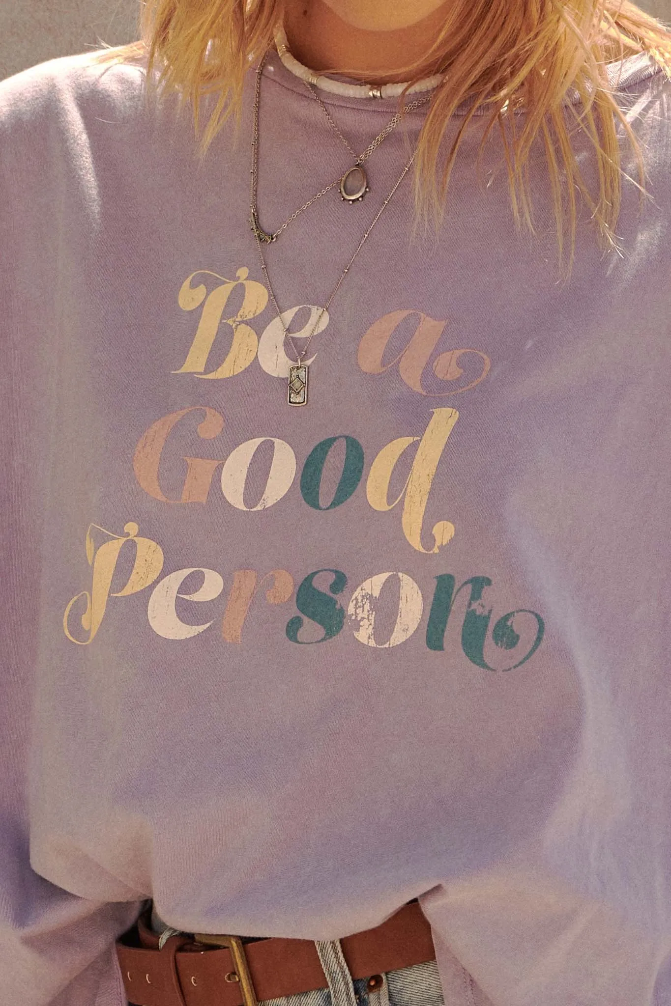 Be a Good Person Long-Sleeve Graphic Tee