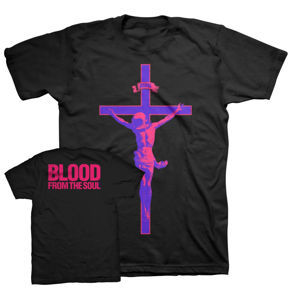 Blood From The Soul "Astronaut: Neon" Black T-Shirt