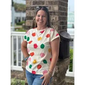 Blossom Polka Dot Top