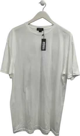 boohooMan White Oversized Colorado Mountains Graphic T Shirt UK M