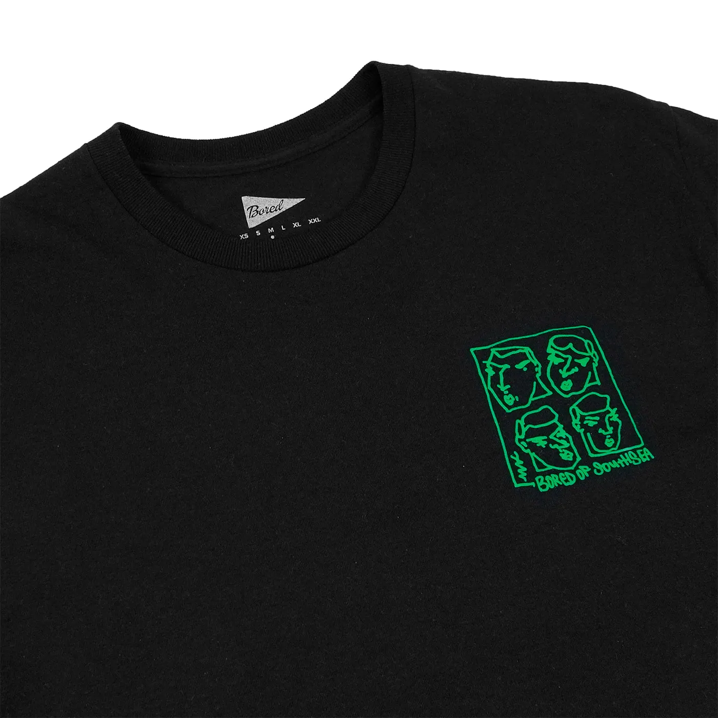 Bored of Southsea Alv T Shirt - Black