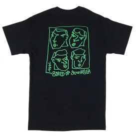 Bored of Southsea Alv T Shirt - Black