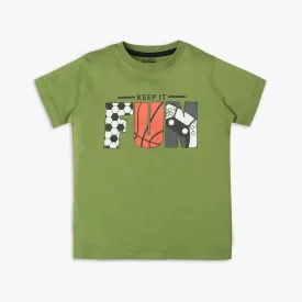 Boys Regular Fit Graphic T-Shirt