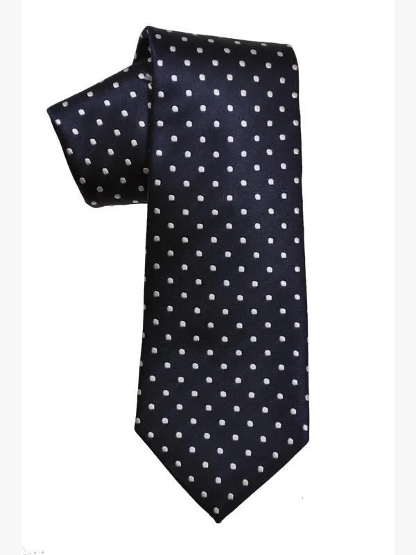 Boy's Tie 12106 Navy/White