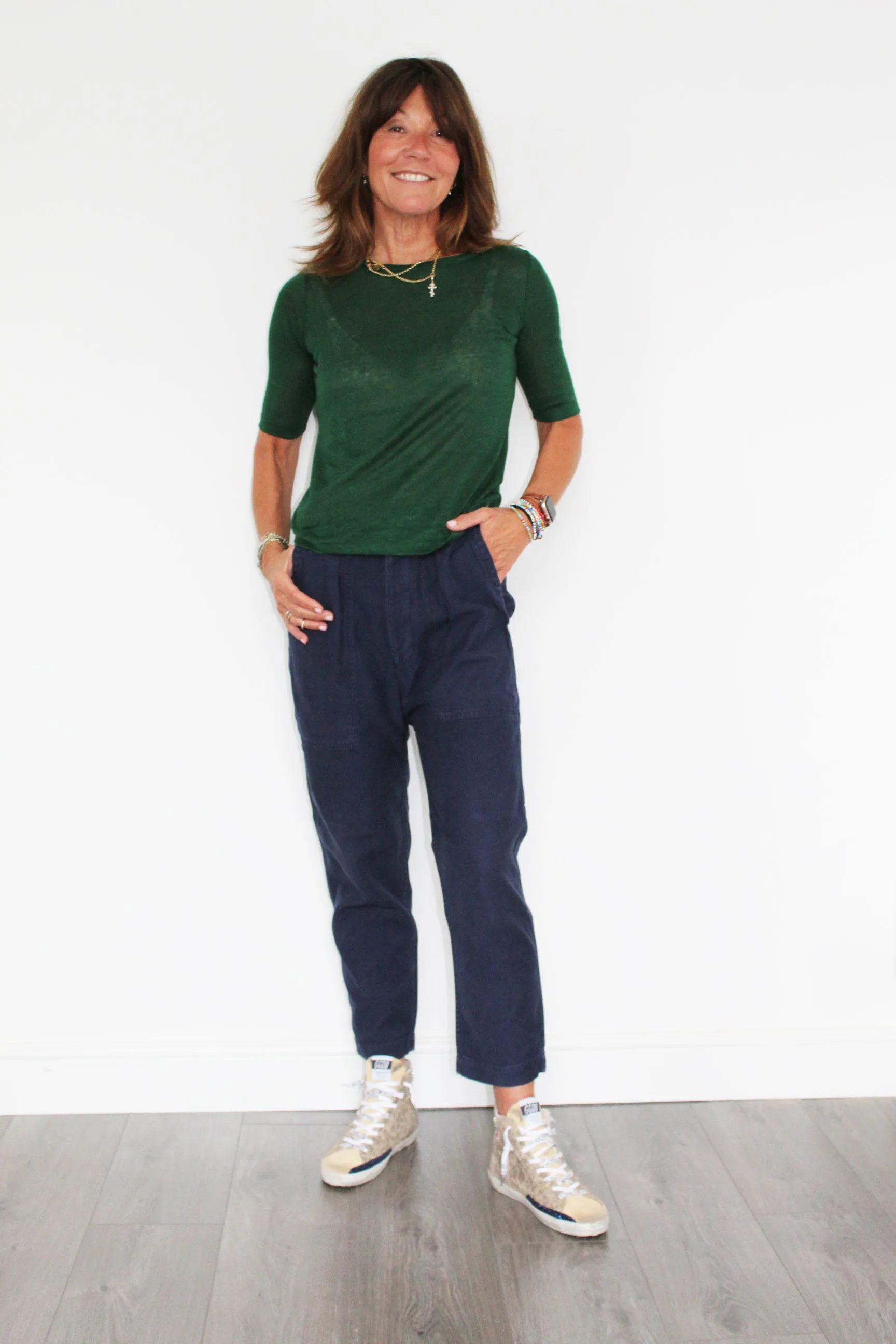 BR Seas12 Linen T-shirt in Eden