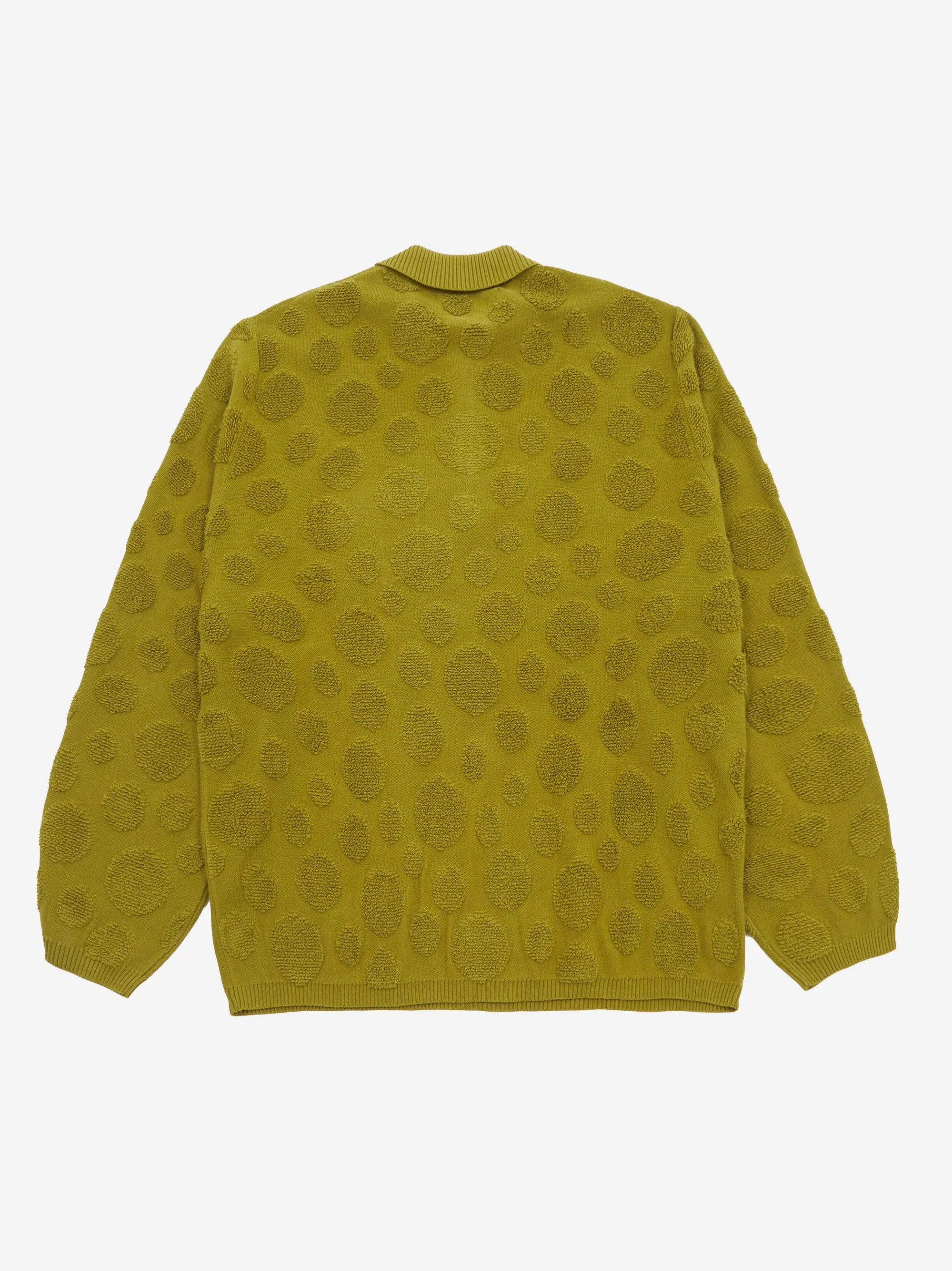 Brain Dead Dot Half Zip Sweater - Moss