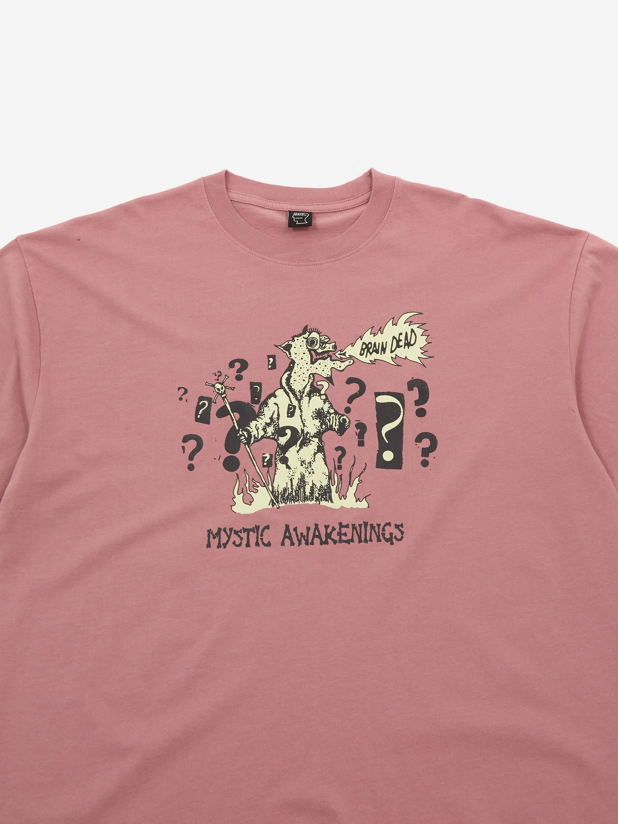 Brain Dead Mystic Awakenings T-Shirt - Rose Taupe