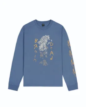 Brain Dead x Korn Flower Pickers Long Sleeve - Washed Navy