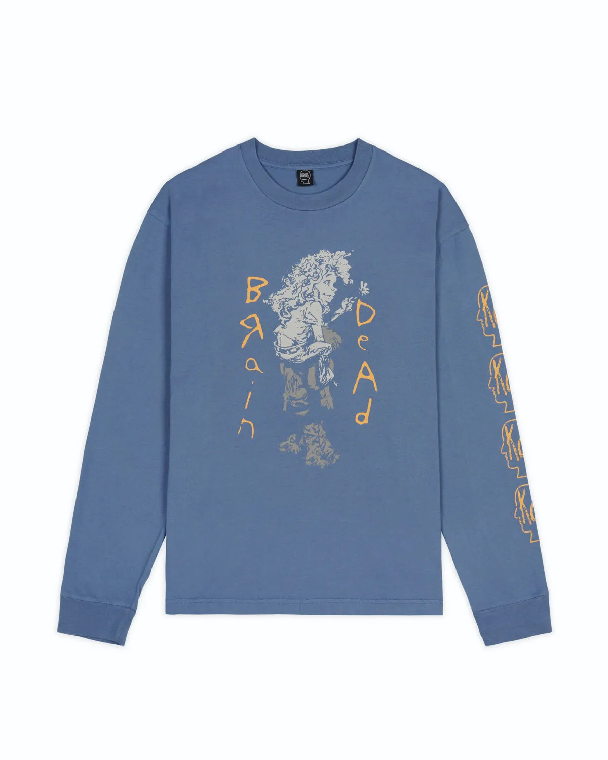 Brain Dead x Korn Flower Pickers Long Sleeve - Washed Navy