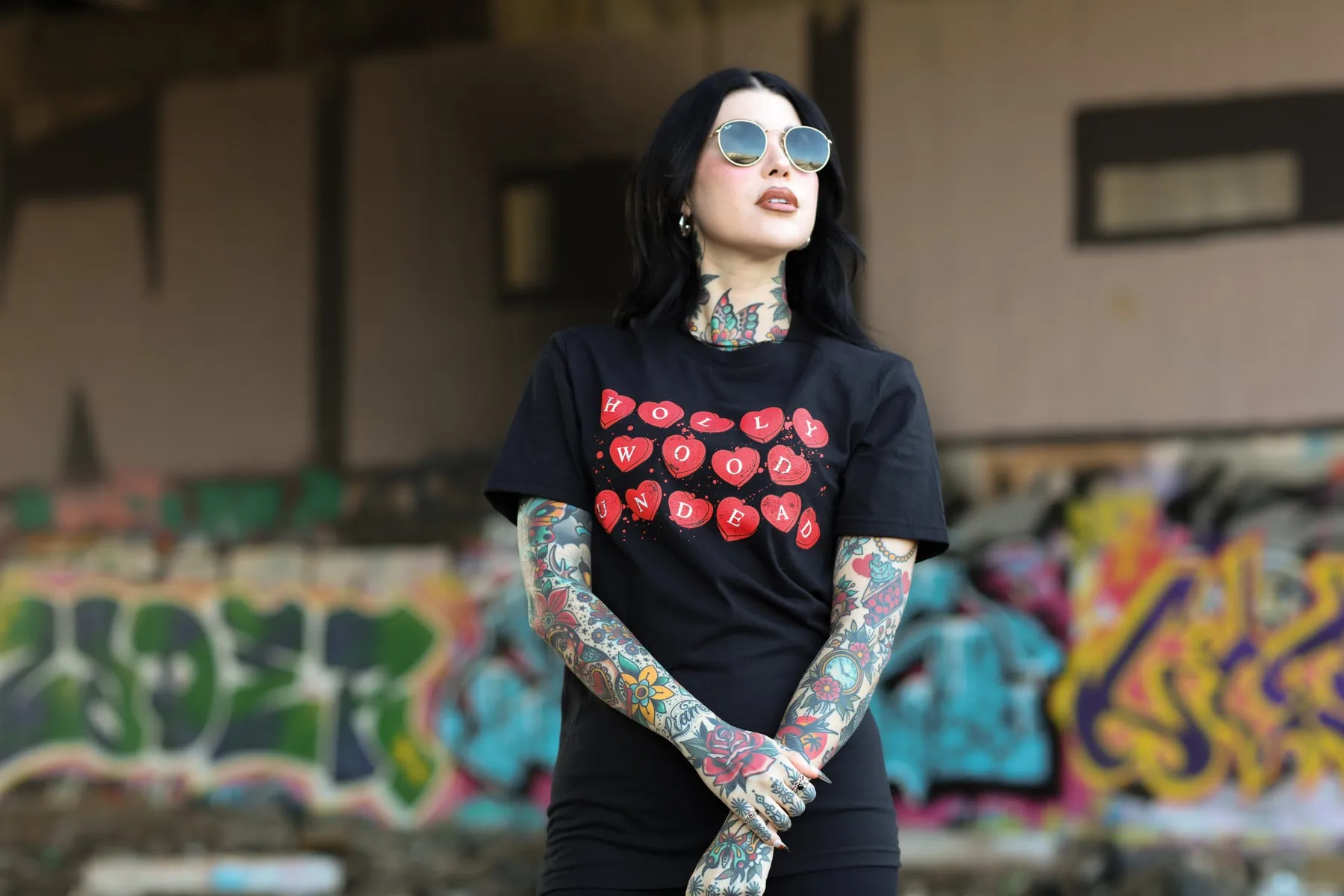 Candy Hearts Tee (Black)