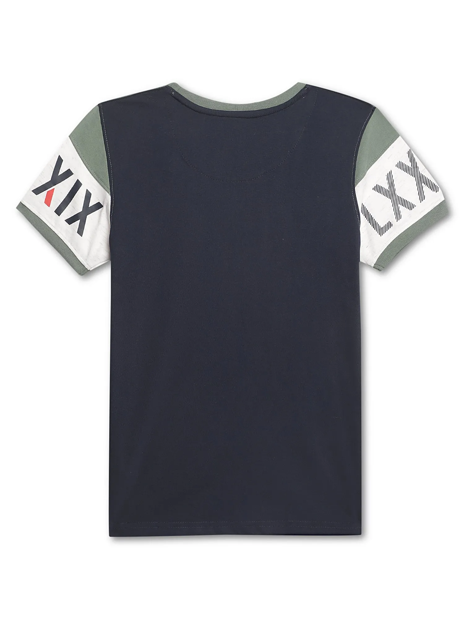 Cantabil Boys Round Neck Green T-Shirt