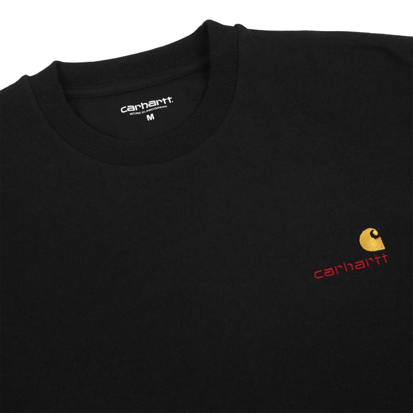 Carhartt WIP American Script T Shirt - Black