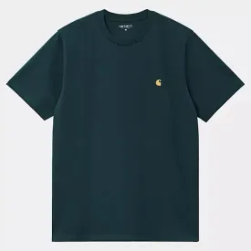 Carhartt WIP - Chase T-Shirt - Duck Blue / Gold