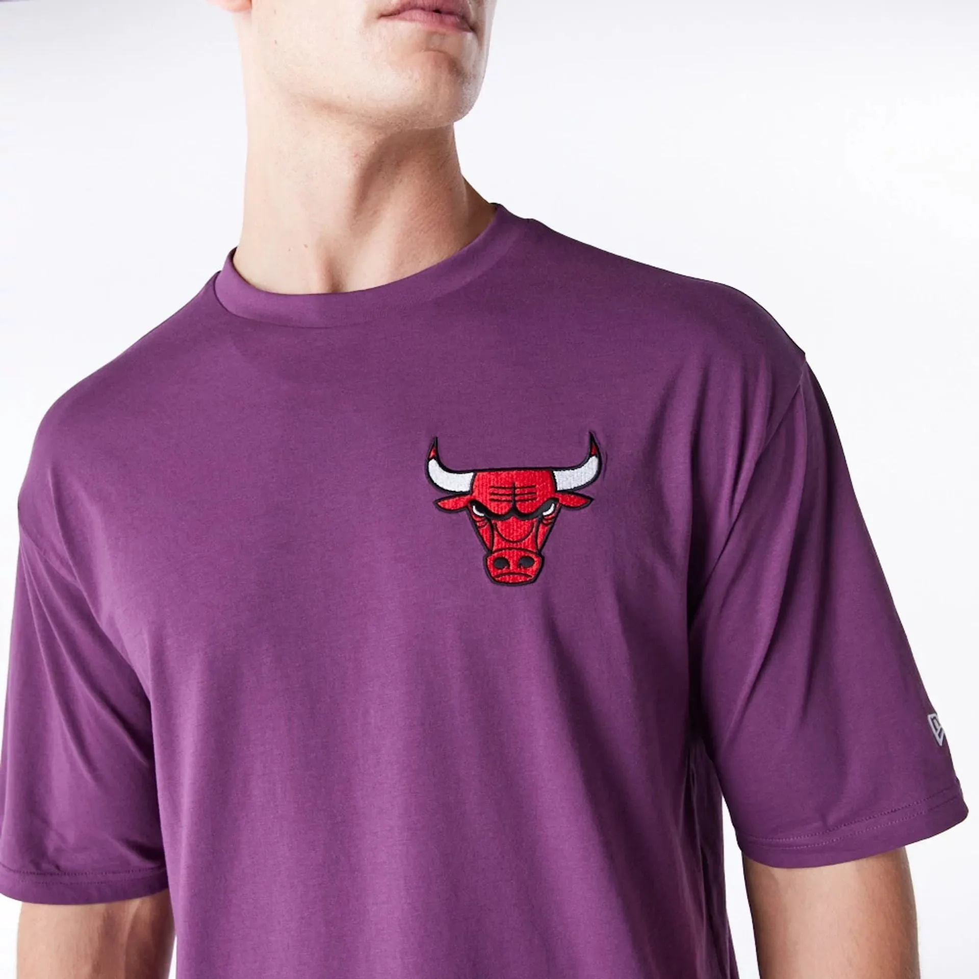Chicago Bulls League Essential Dark Purple Oversized T-Shirt