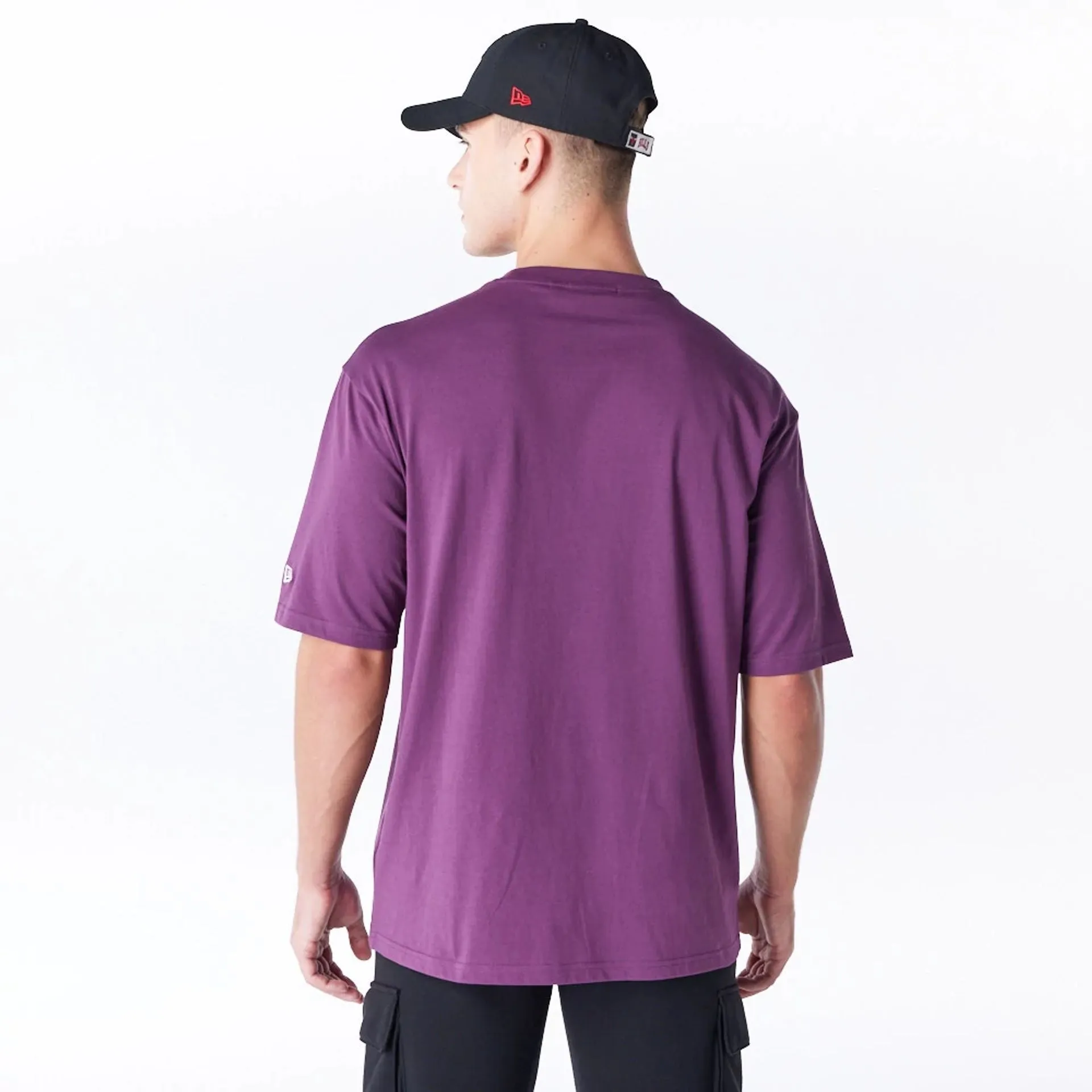 Chicago Bulls League Essential Dark Purple Oversized T-Shirt