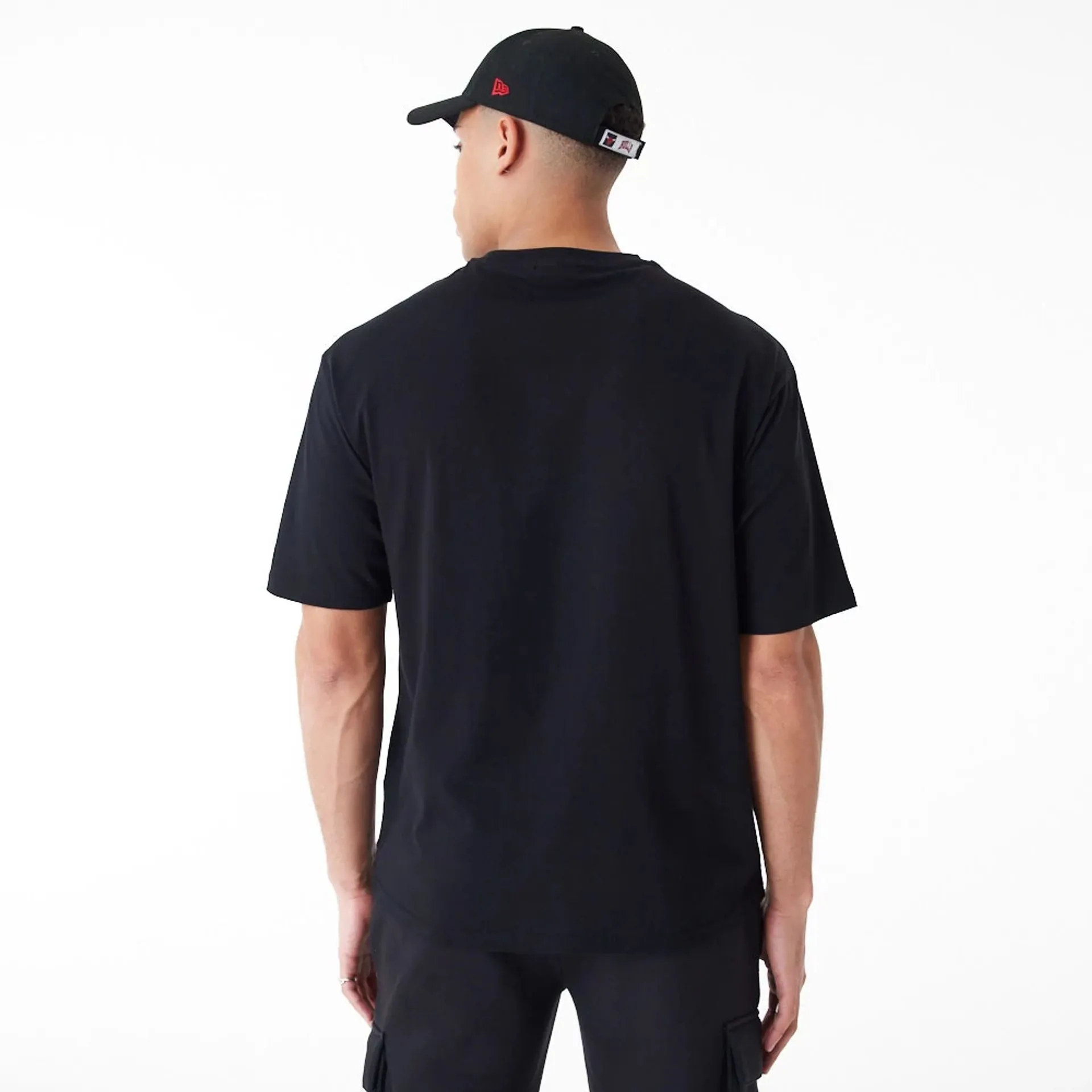 Chicago Bulls NBA Player Graphic Black Oversized T-Shirt
