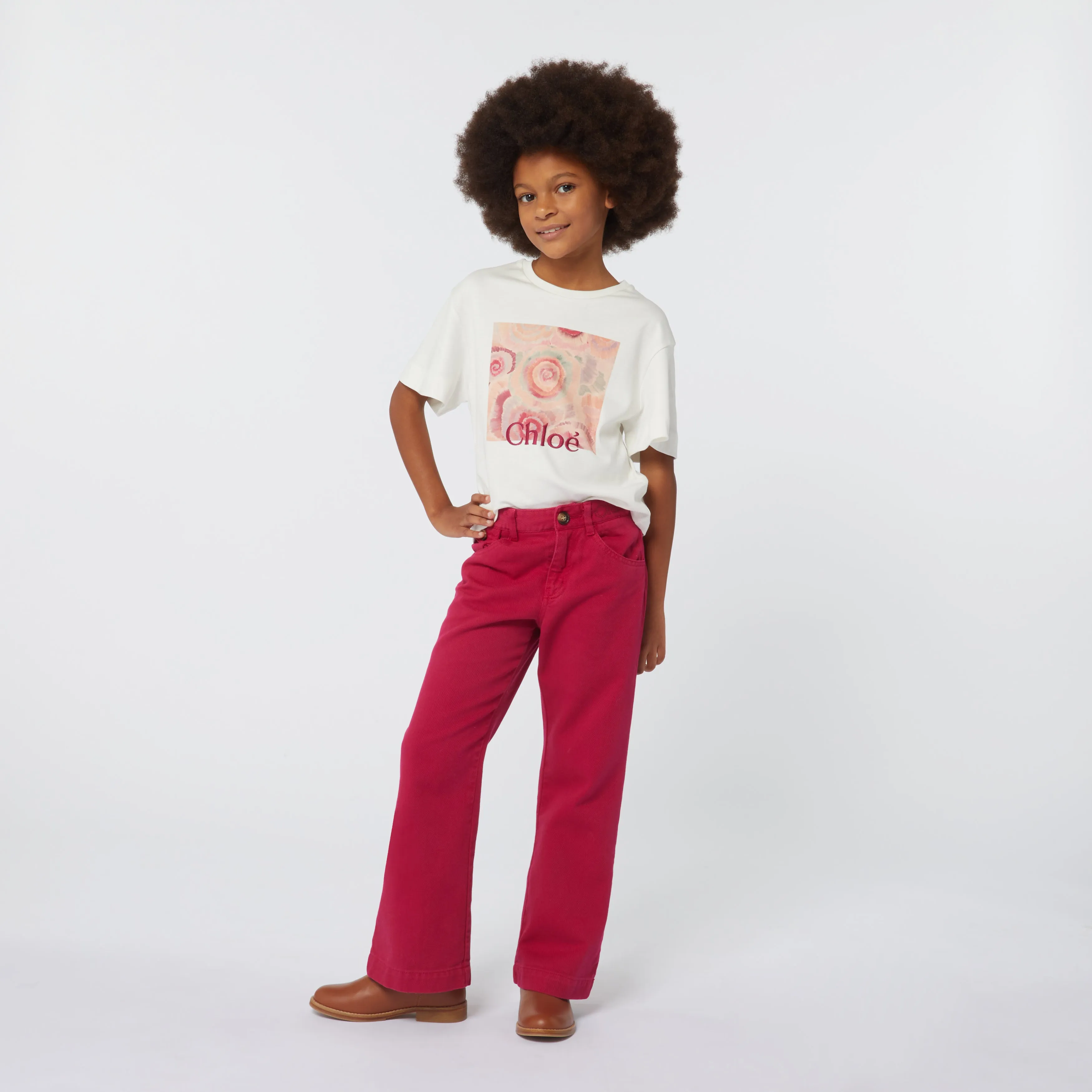 Chloé Ivory Organic Cotton T-Shirt