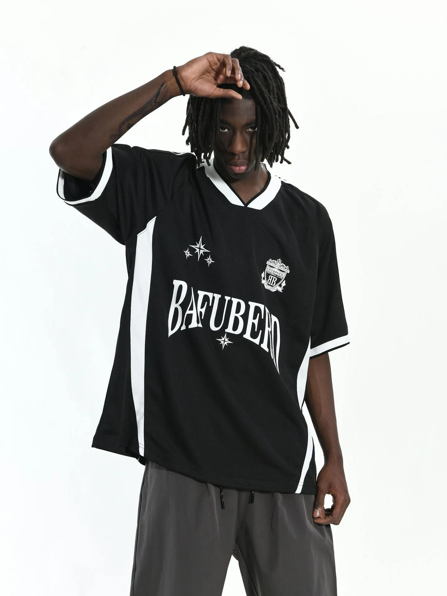 Color Block | Oversized Sports Jersey T-Shirt