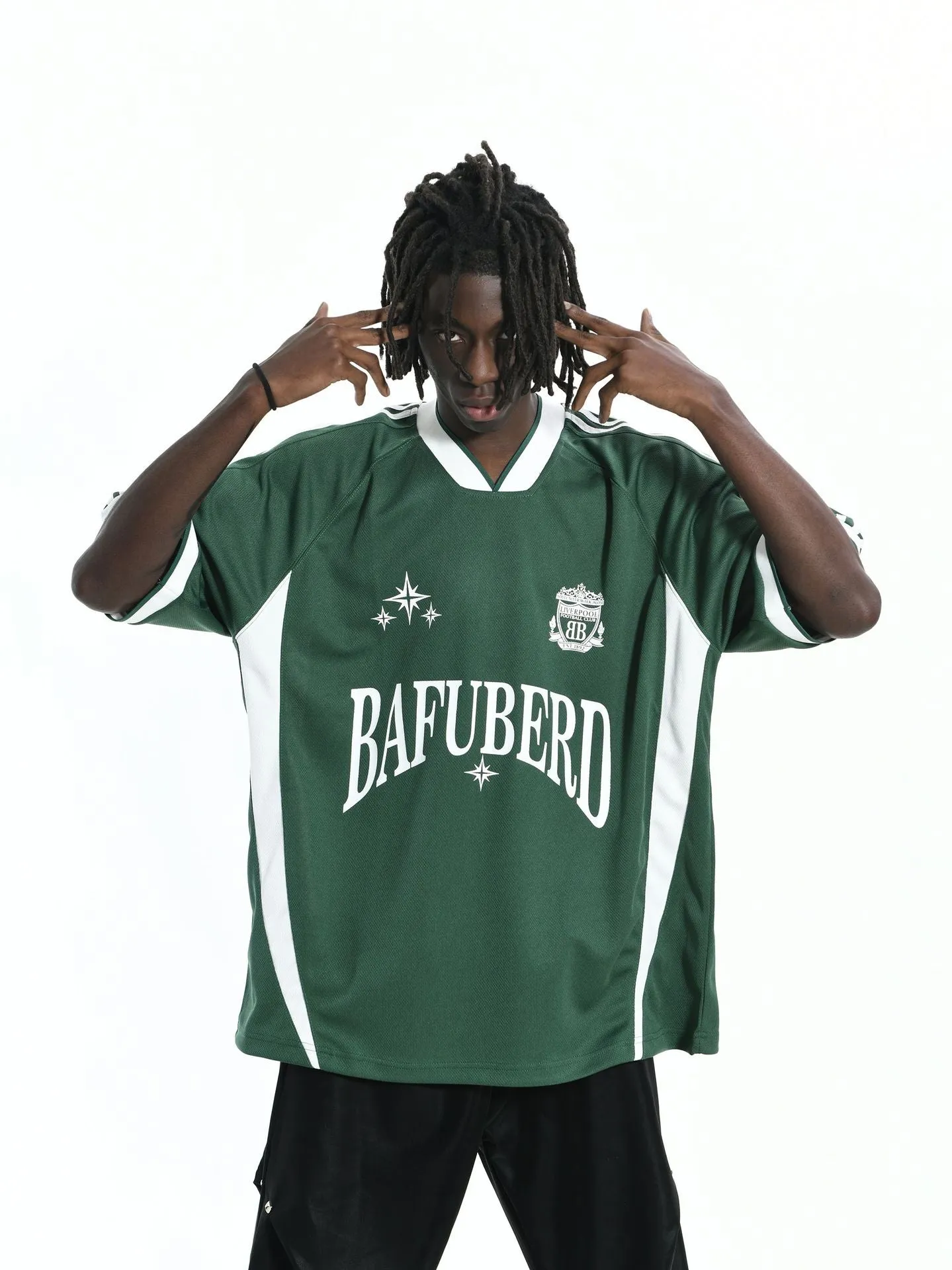 Color Block | Oversized Sports Jersey T-Shirt