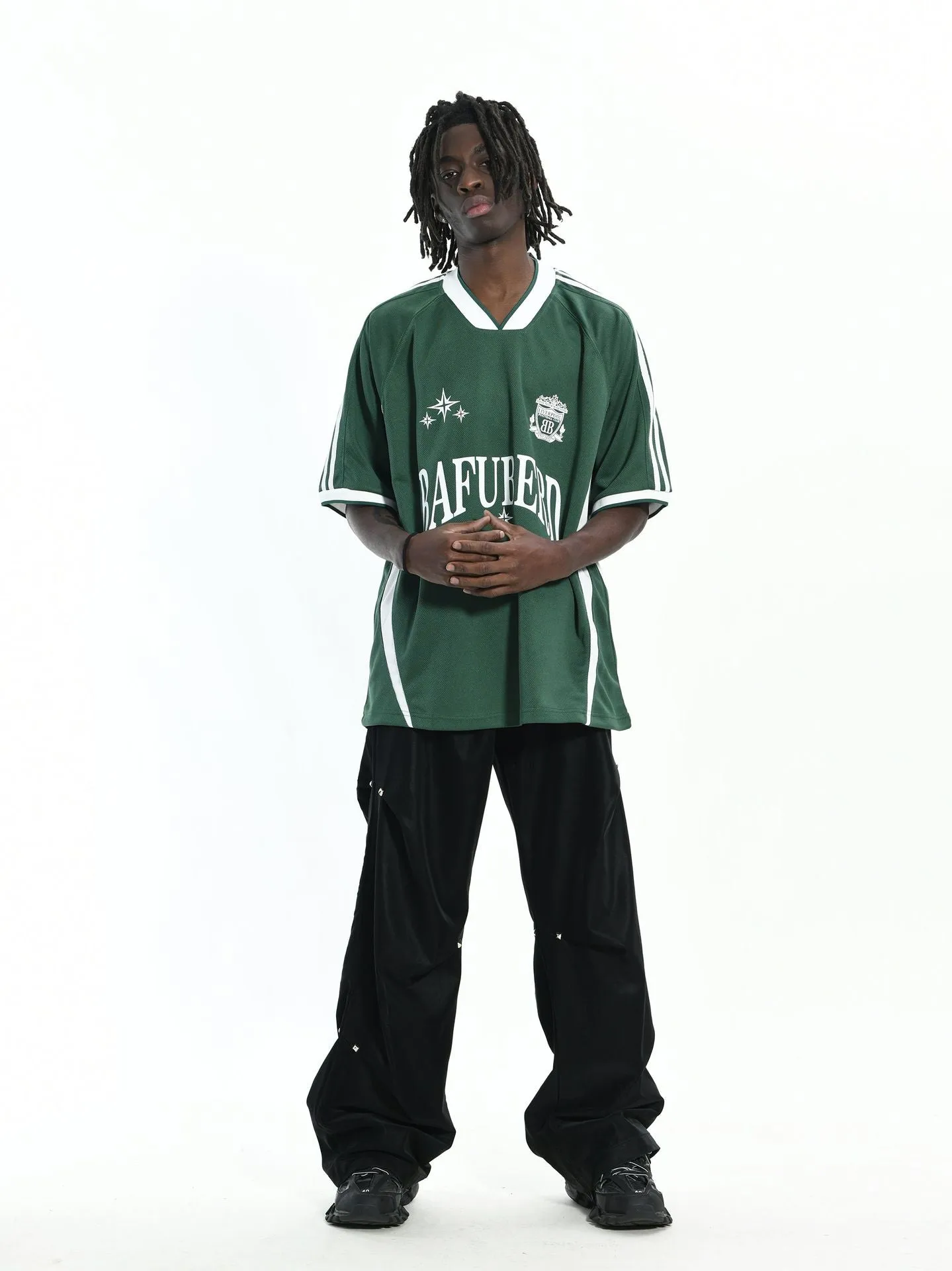 Color Block | Oversized Sports Jersey T-Shirt