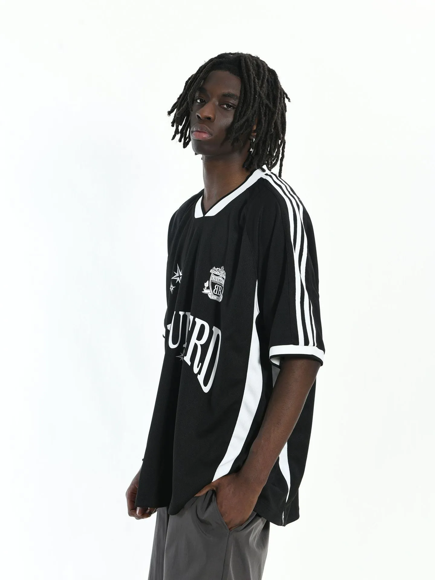 Color Block | Oversized Sports Jersey T-Shirt